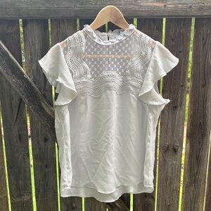 White Lace Boho Top